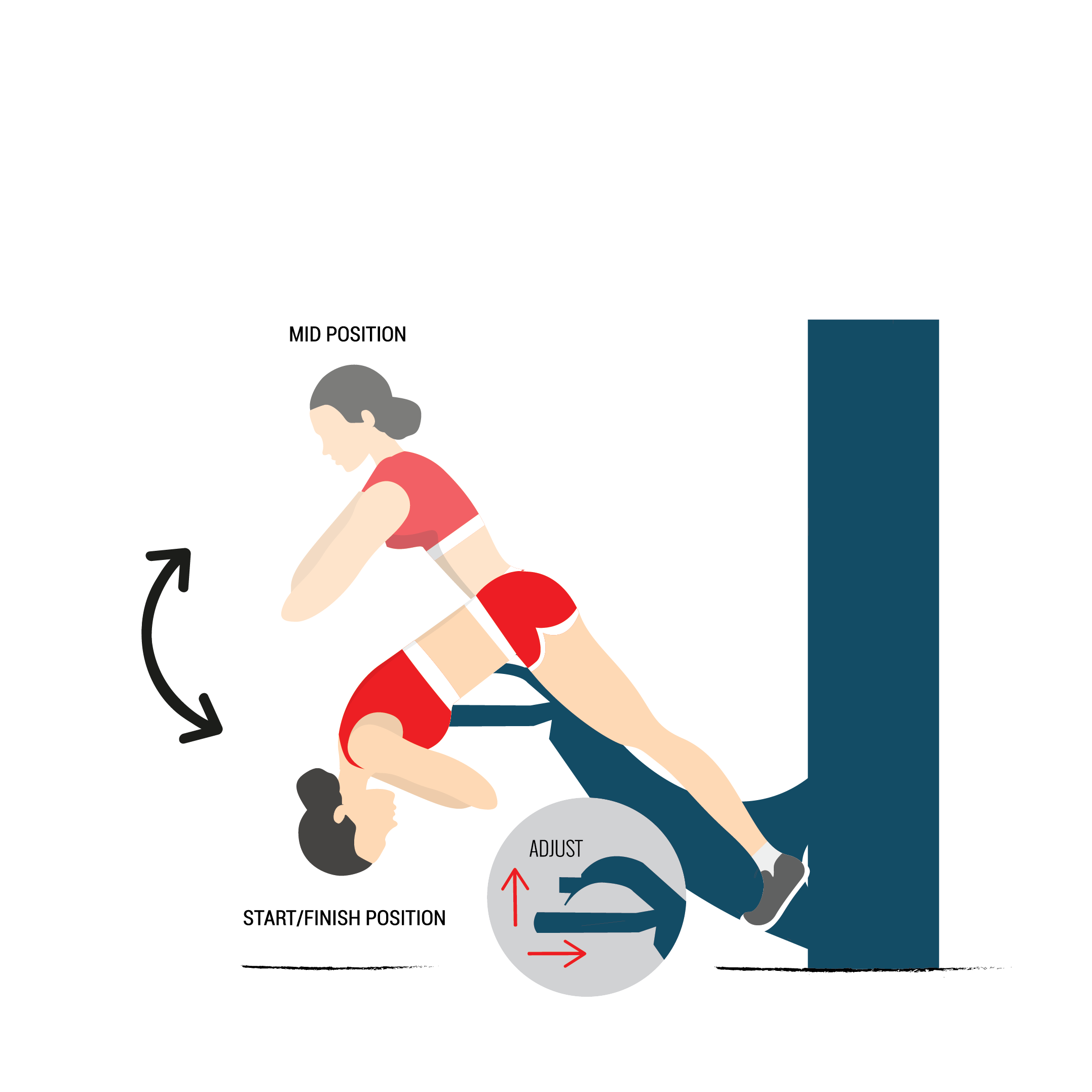 lower back extension illustration