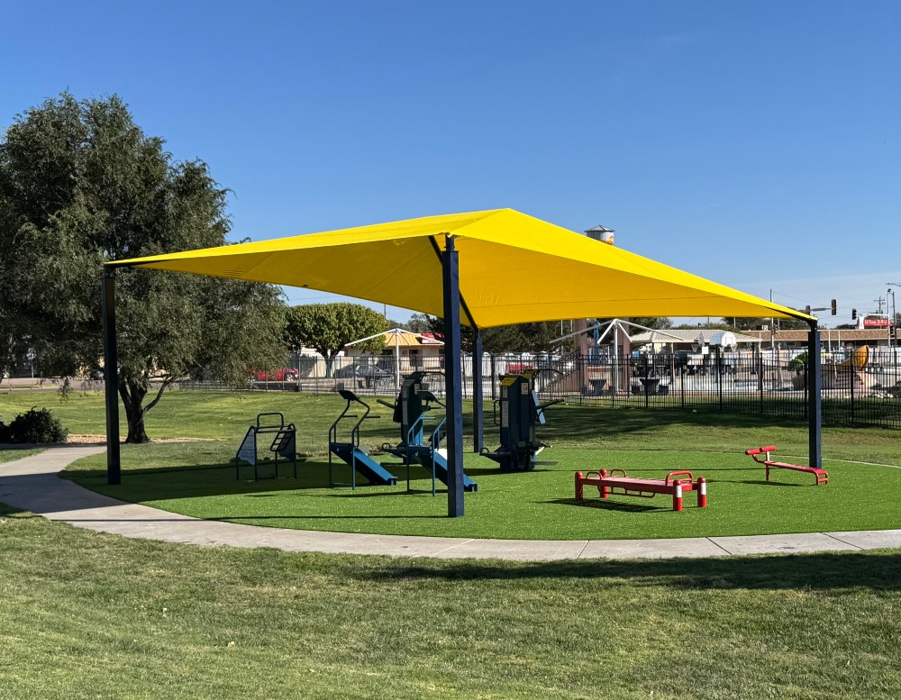 Shading Structures for Outdoor Fitness Equipment