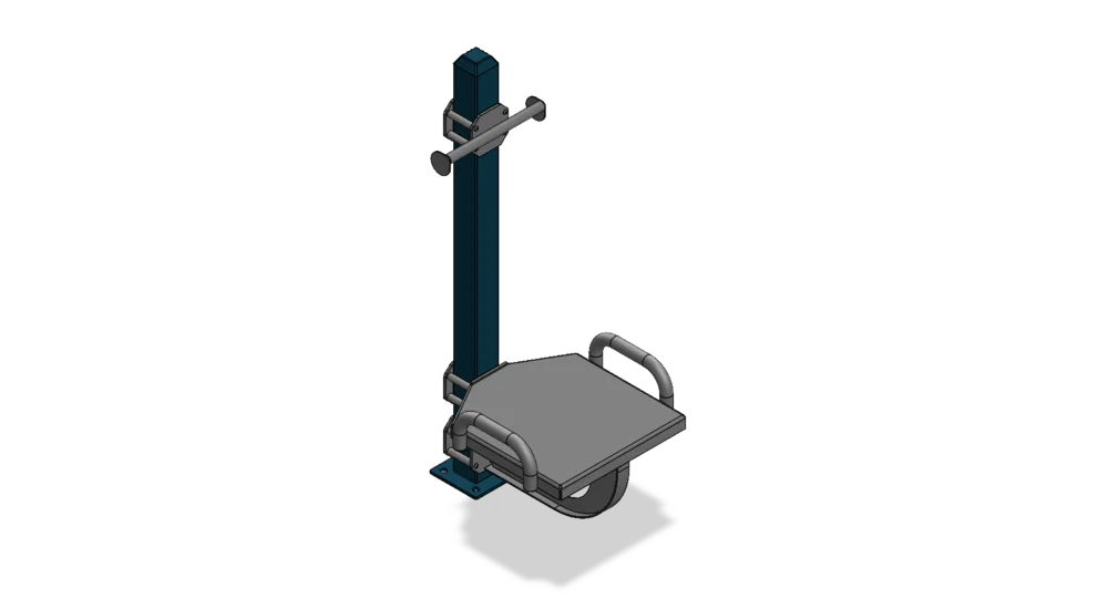 Cali-Post-Mounted Plyo Box outdoor calisthenics equipment