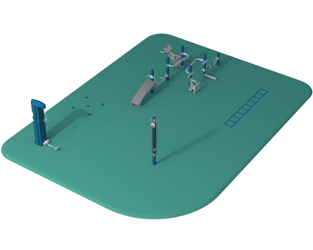 No Fall Height Fitness Package outdoor fitness equipment package 