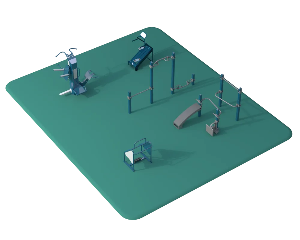 Premium Plus Fitness Package outdoor fitness equipment package 