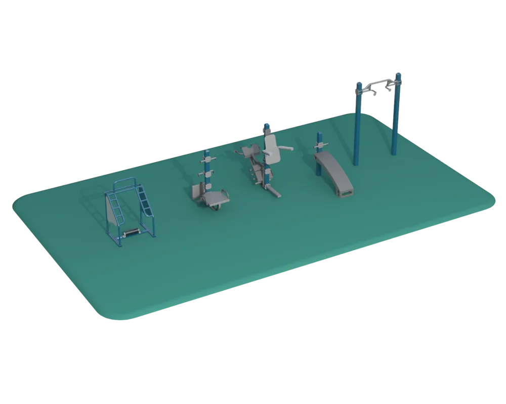 Static Linear Package outdoor fitness equipment package 