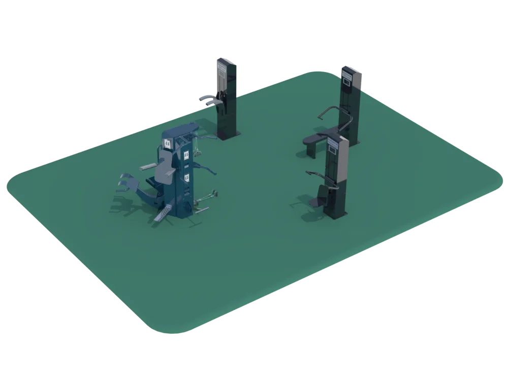 The Strength Package outdoor fitness equipment package 