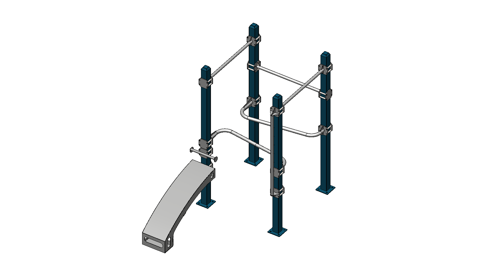 Cali-Rig 26 outdoor calisthenics equipment installed in a public park