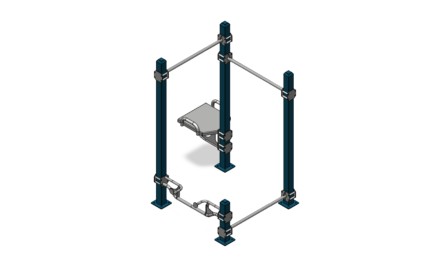 Cali-Rig 28 outdoor calisthenics equipment installed in a public park