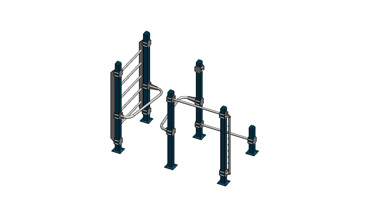 Cali-Rig 30 outdoor calisthenics equipment installed in a public park