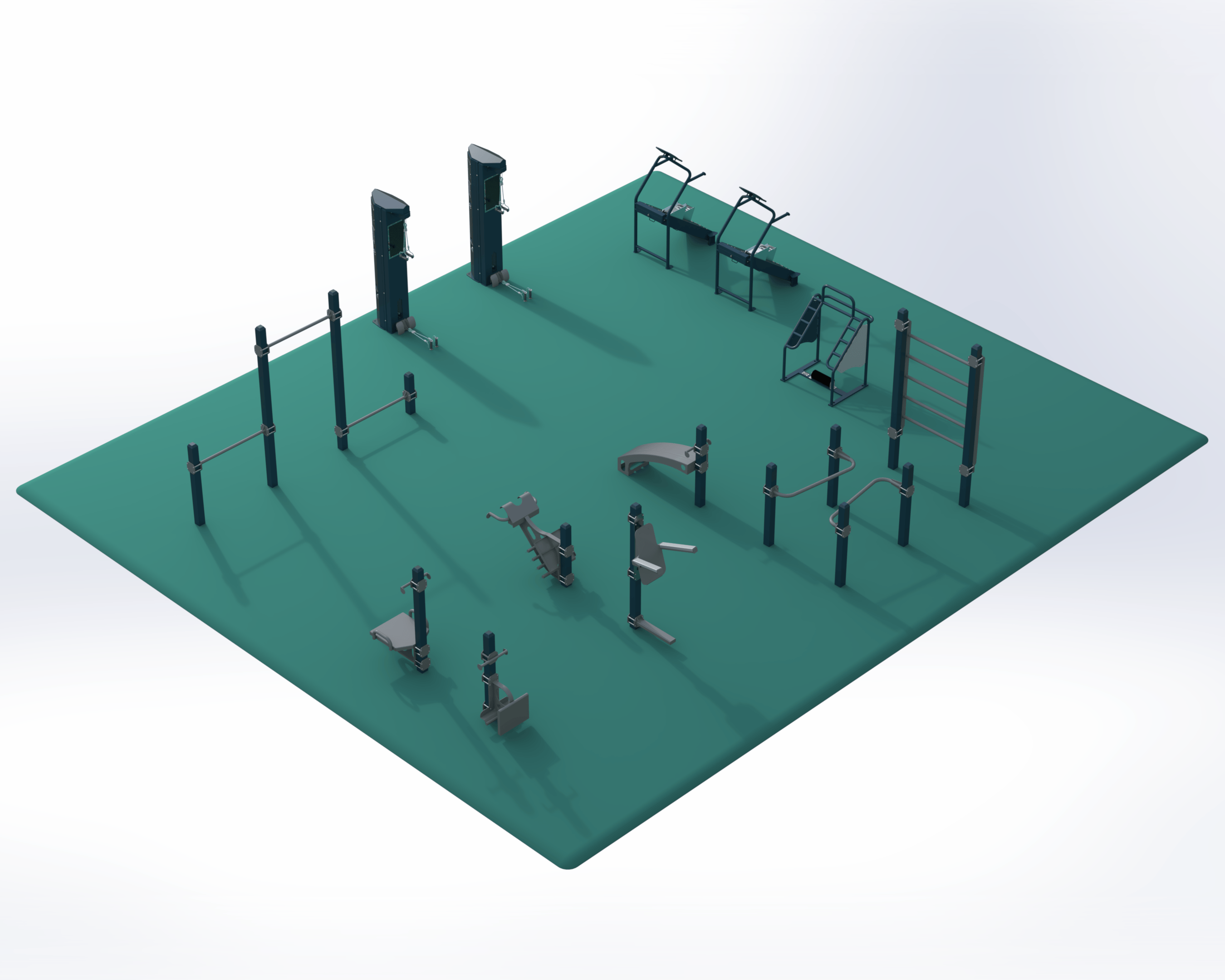 super seniors outdoor fitness equipment package