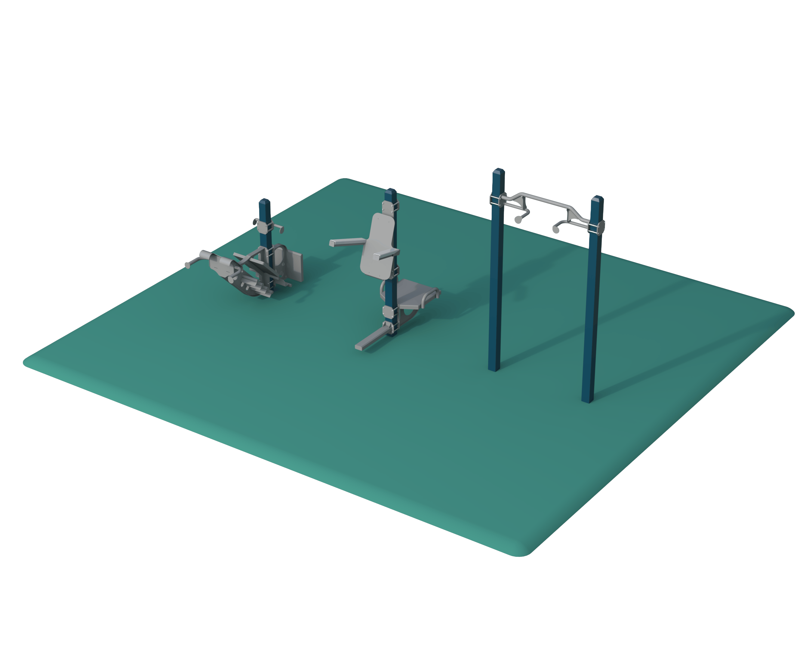 Pocket Park Fitness Package outdoor fitness equipment package