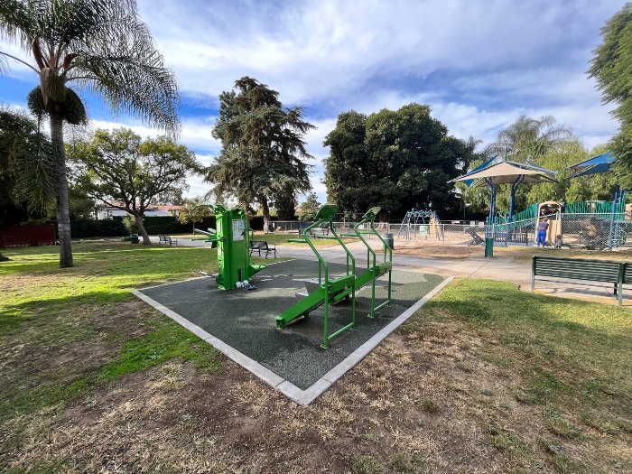 Outdoor fitness park designed to encourage active lifestyles for all ages.