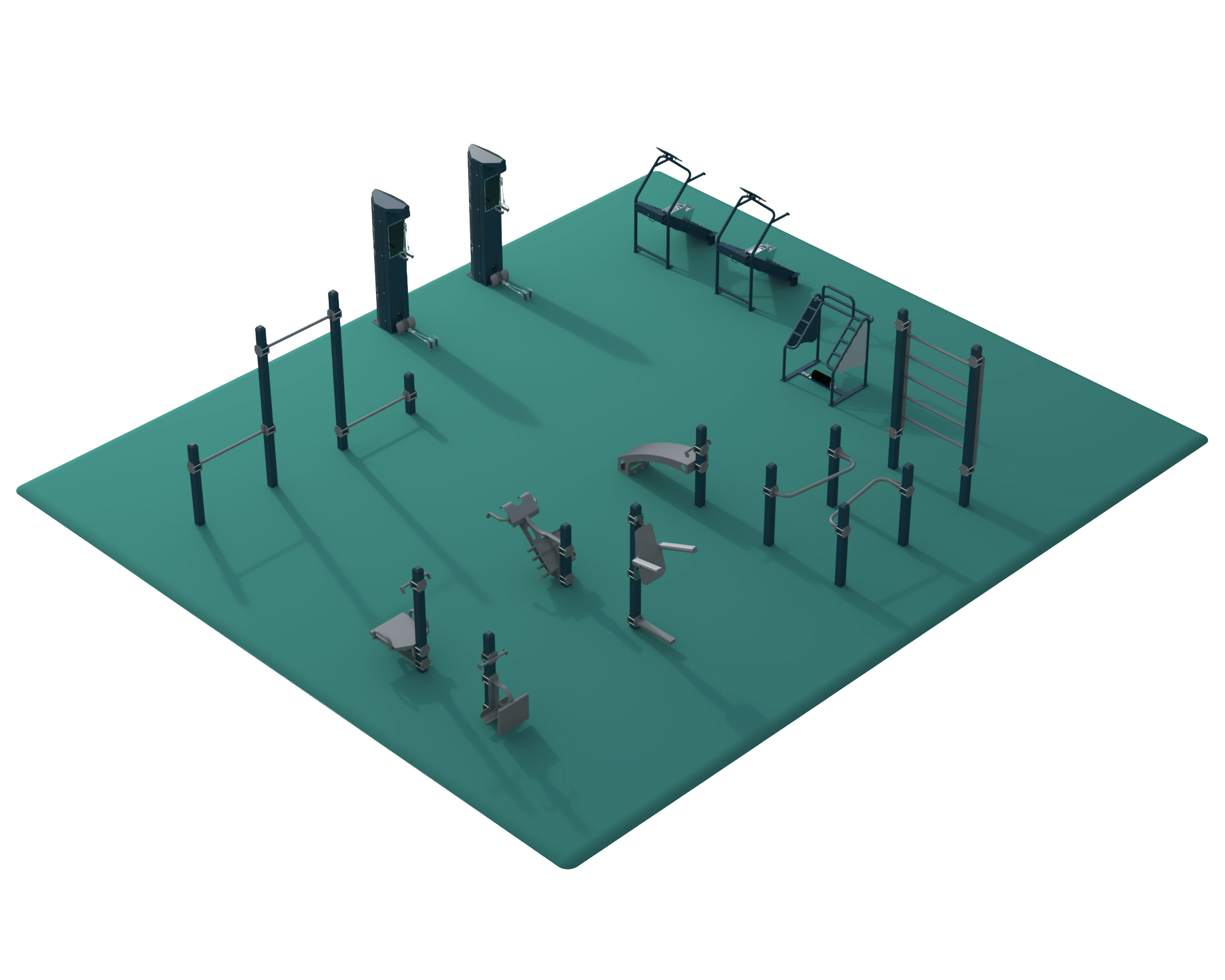 super seniors outdoor fitness equipment package