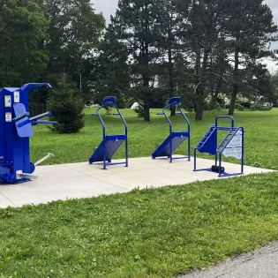 Outdoor workout exercise equipment