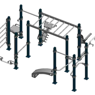 Cali-Rig 40 outdoor calisthenics equipment 