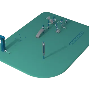 No Fall Height Fitness Package outdoor fitness equipment package 