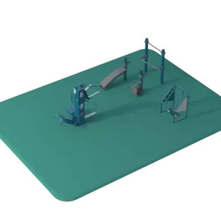 Starter Plus Fitness Pacakge outdoor fitness equipment package 
