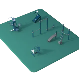 Premium Plus Fitness Package outdoor fitness equipment package 