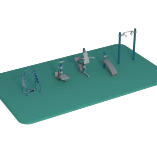 Static Linear Package outdoor fitness equipment package 