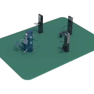 The Strength Package outdoor fitness equipment package 