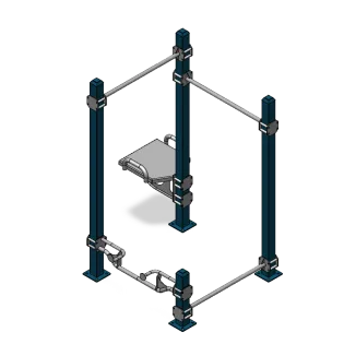 Cali-Rig 28 outdoor calisthenics equipment installed in a public park