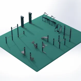 super seniors outdoor fitness equipment package