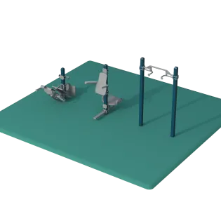 Pocket Park Fitness Package outdoor fitness equipment package