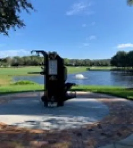 Outdoor-Fit gym equipment at the Addison Reserve Country Club