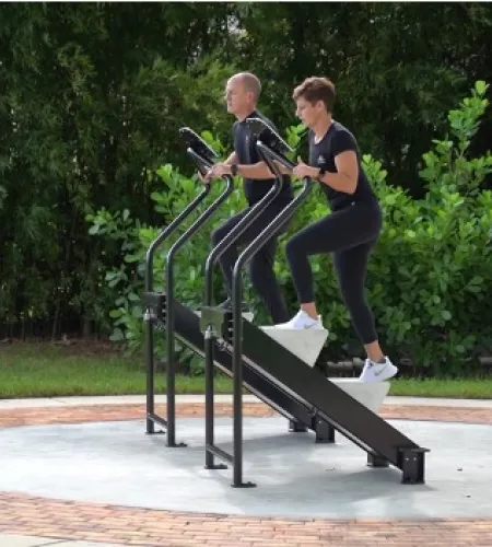 Outdoor-Fit gym equipment at the Addison Reserve Country Club