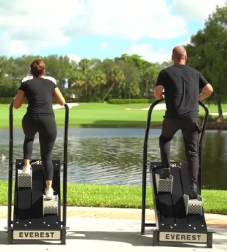 Outdoor-Fit gym equipment at the Addison Reserve Country Club