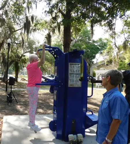 outdoor exercise equipment at Port Royal