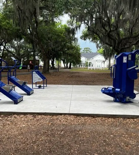 outdoor exercise equipment at Port Royal