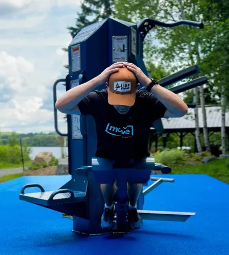 Exercising in the Community-Driven Outdoor Fitness Park