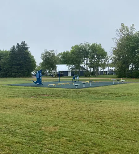 600-metre walking track and outdoor green gym at Don McDougall Park, Prince Edward Island
