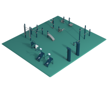 super seniors outdoor fitness equipment package